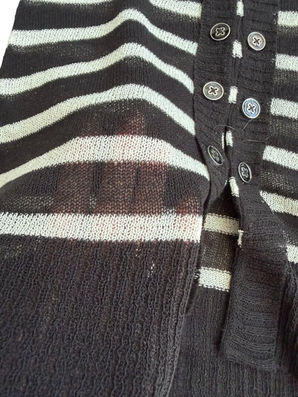 WHITE HOUSE BLACK MARKET WHBM Striped Cardigan Size XS